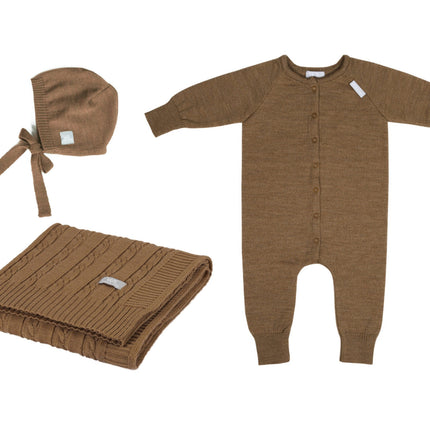 JOY Gift Set For Baby - Blanket, Romper and Bonnet