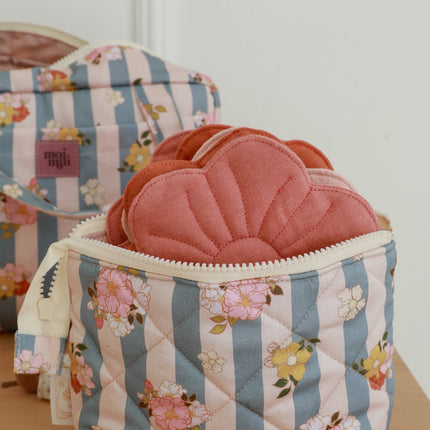 Make-Up Bag Set of 2 - Blue Stripes