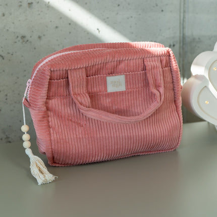 Make-Up Bag Set of 2 - Coral