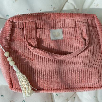 Make-Up Bag Set of 2 - Coral