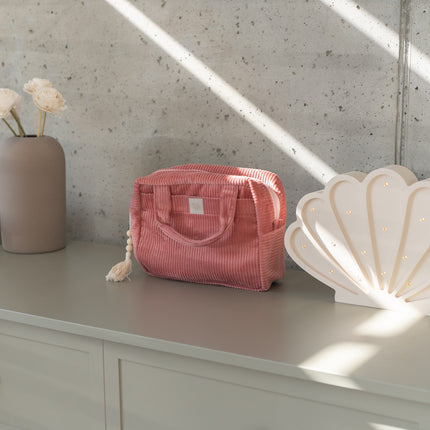 Make-Up Bag Set of 2 - Coral