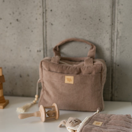 Large Make-Up Bag - Latte