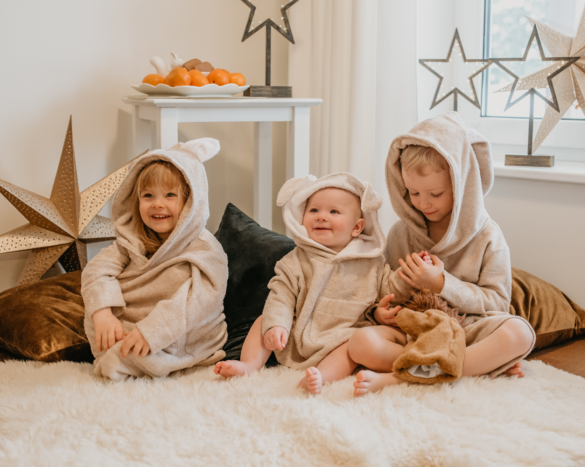 Long-Sleeve Poncho TEDDY - For TODDLERS (Size 82/86-116)