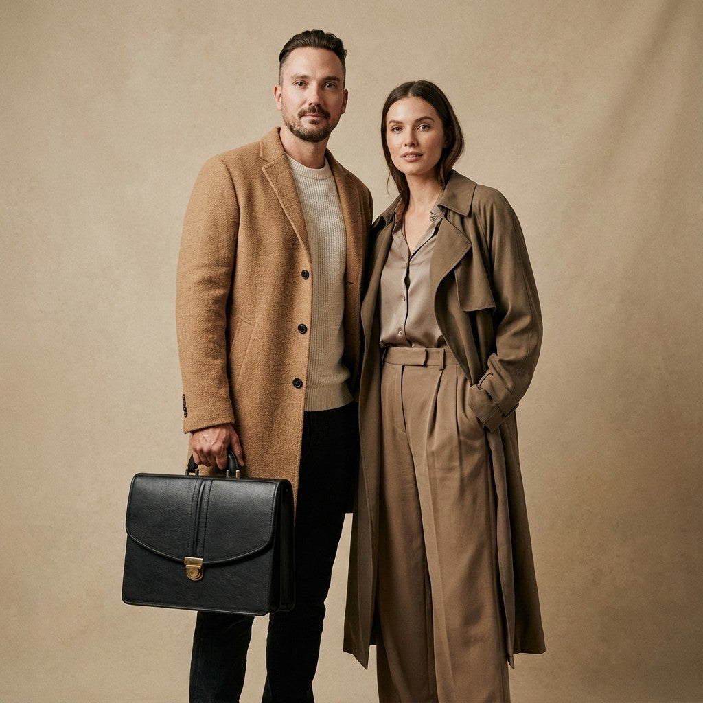 Leather Briefcase No. 99 - Black