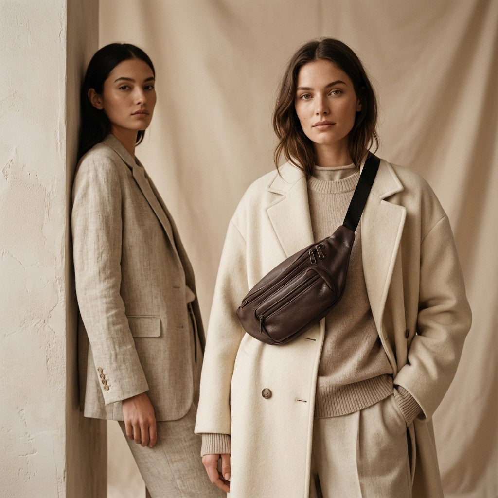 Leather Bum Bag No. 22 - Brown