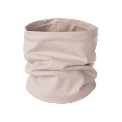 Light Beige Merino Wool-Lined Kids’ Tube Scarf