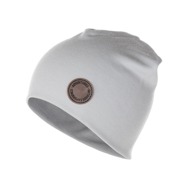 Light Grey Double-Layer Merino Wool Hat