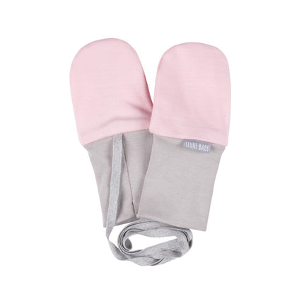 Light Pink Merino Wool Baby Mittens
