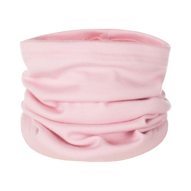 Light Pink Single-Layer Merino Wool Tube Scarf