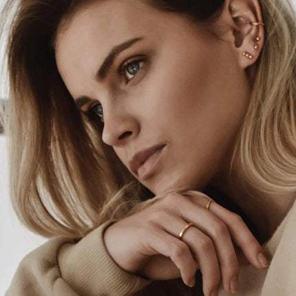 Line Ear Cuff - Gold