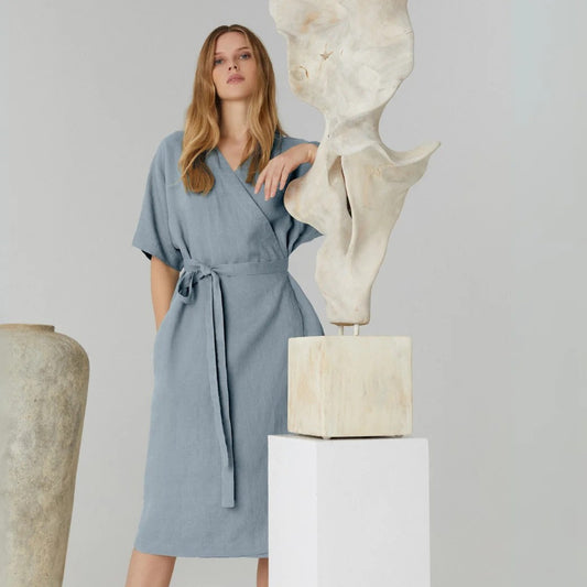 Linen Vine Dress - Allure