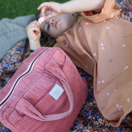 Make-Up Bag Set of 2 - Coral ds