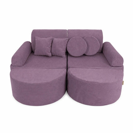Medium Modular Sofa for Kids - Slimcord Lavender Plus