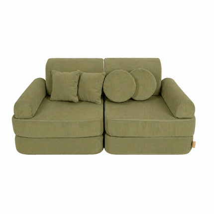 Medium Modular Sofa for Kids - Slimcord Lime