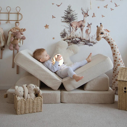 Medium Modular Sofa for Kids - Slimcord Lime