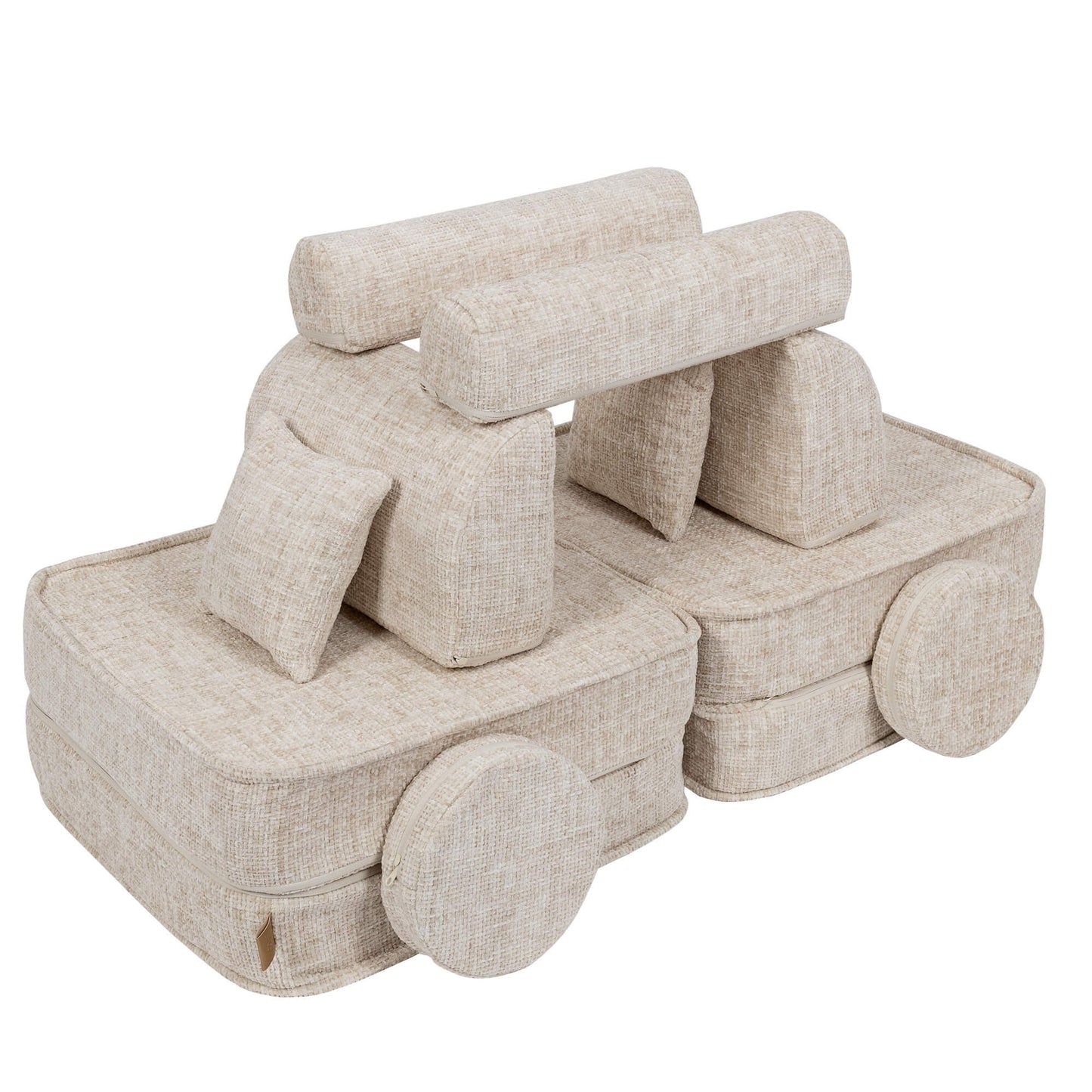 Medium Modular Sofa for Kids - Tangle Marshmallow Beige