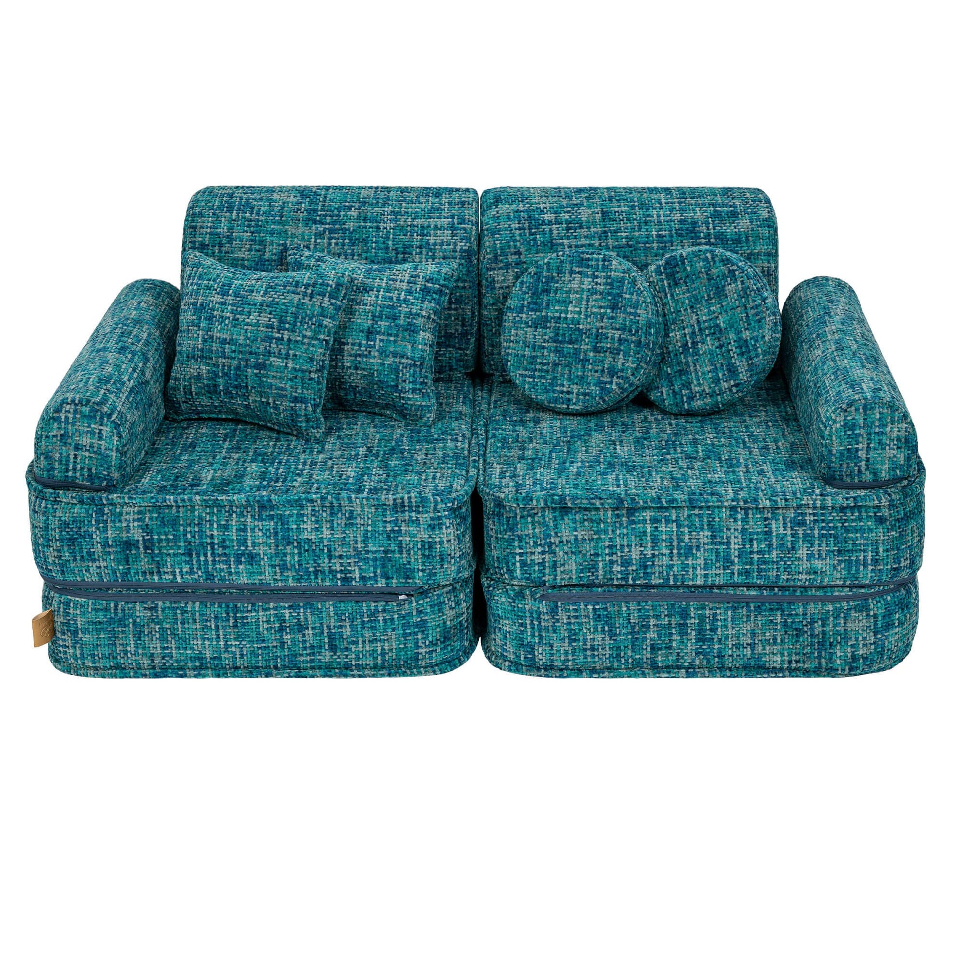 Medium Modular Sofa for Kids - Tangle Lagoon Blue
