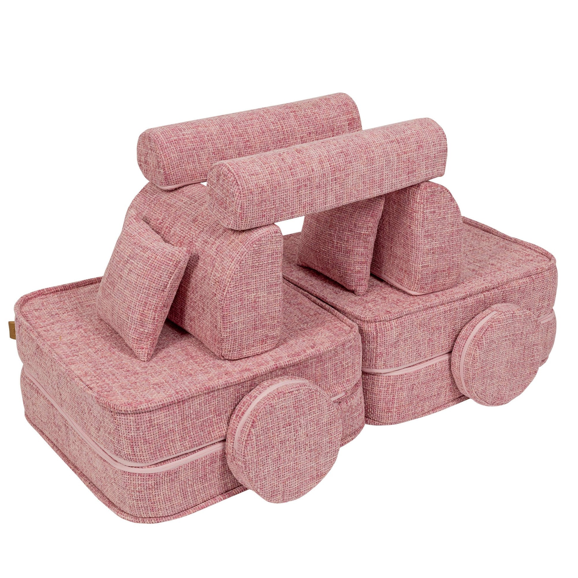 Medium Modular Sofa for Kids - Tangle Bubblegum Pink