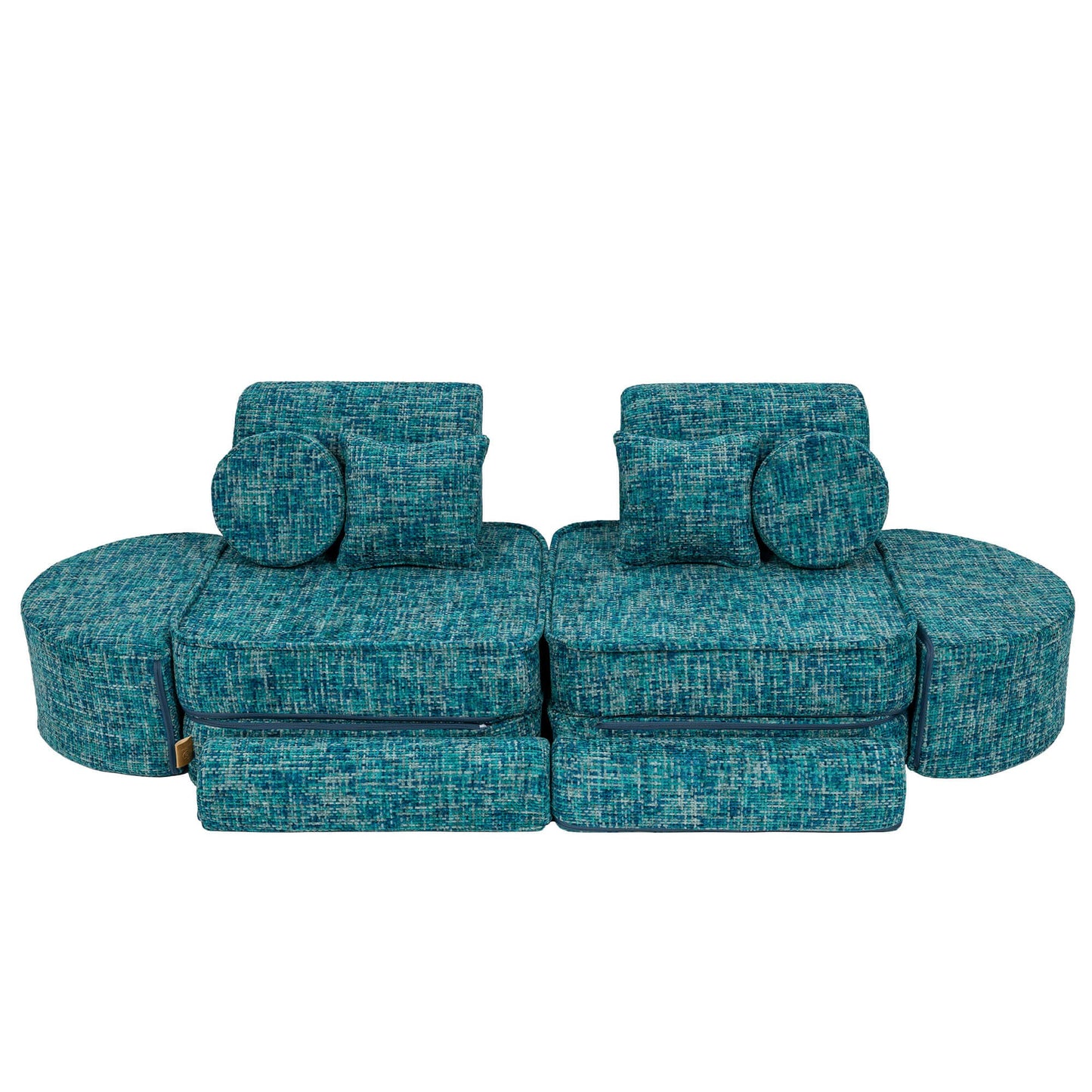 Medium Modular Sofa for Kids - Tangle Lagoon Blue Plus