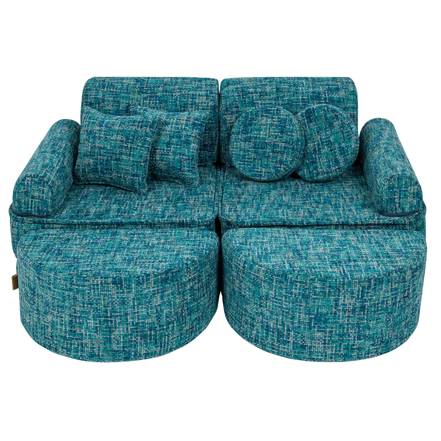 Medium Modular Sofa for Kids - Tangle Lagoon Blue Plus