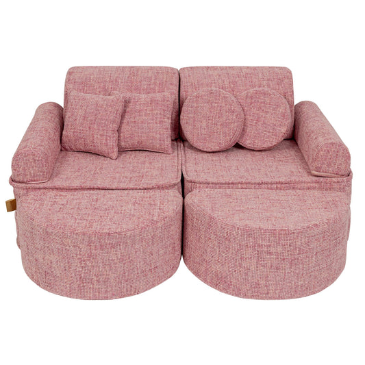 Medium Modular Sofa for Kids - Tangle Bubblegum Pink Plus