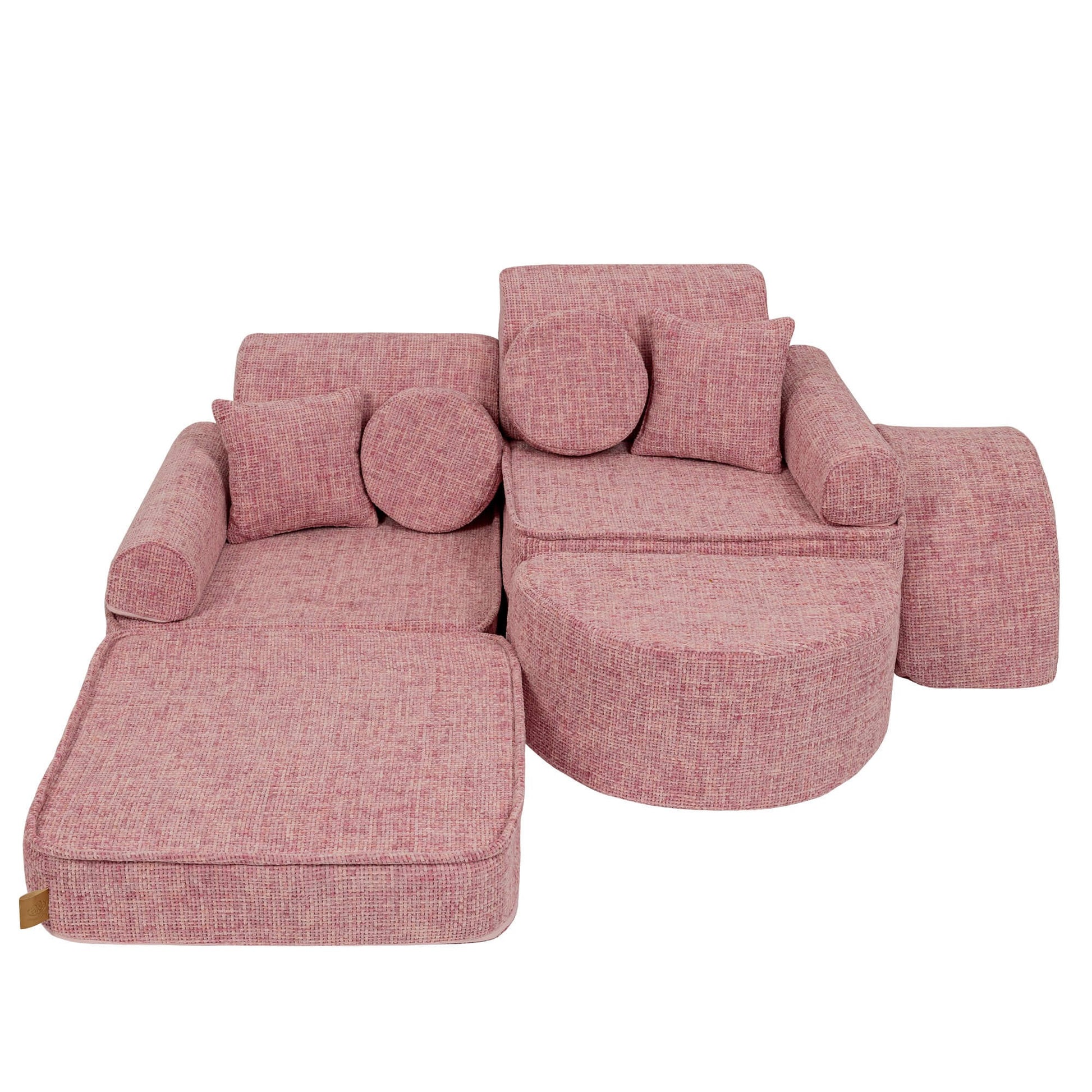 Medium Modular Sofa for Kids - Tangle Bubblegum Pink Plus