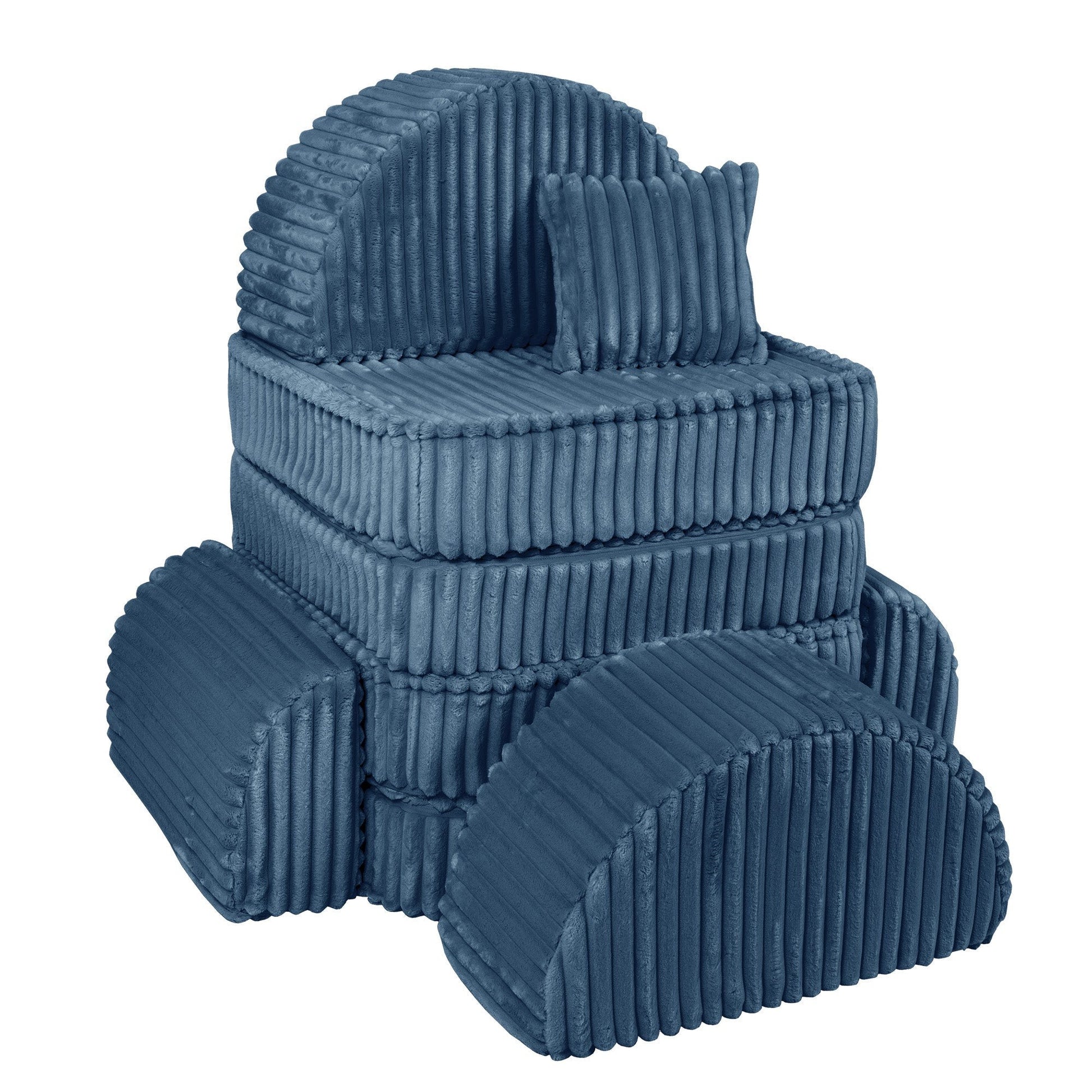 Medium Modular Sofa for Kids - Churros Blue Plus