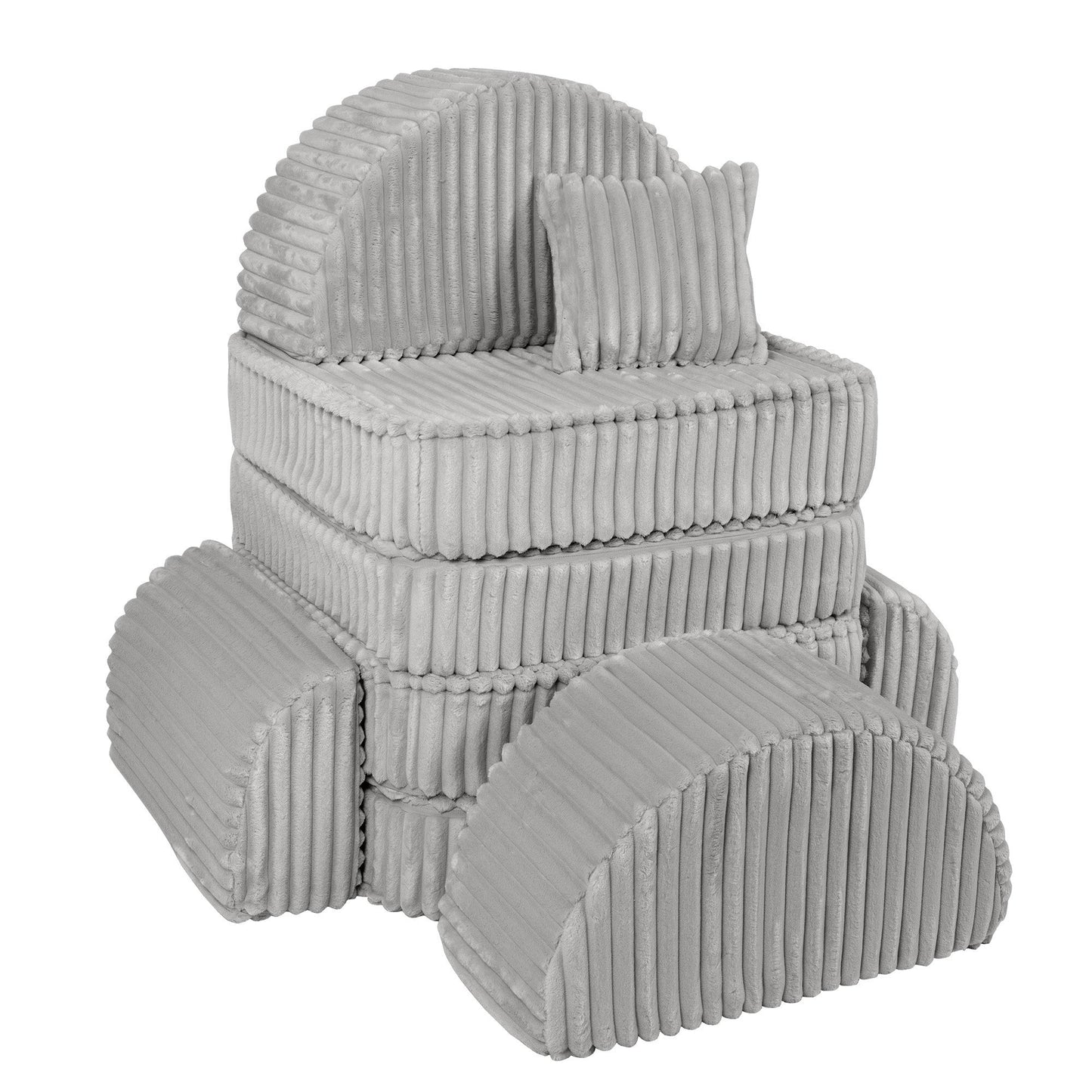 Medium Modular Sofa for Kids - Churros Moon Grey Plus