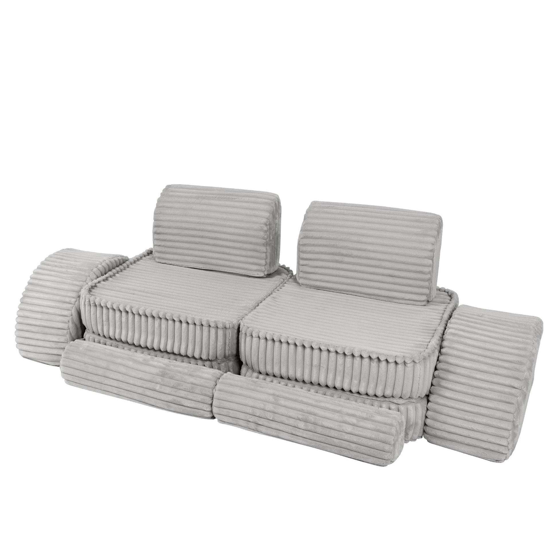 Medium Modular Sofa for Kids - Churros Moon Grey Plus