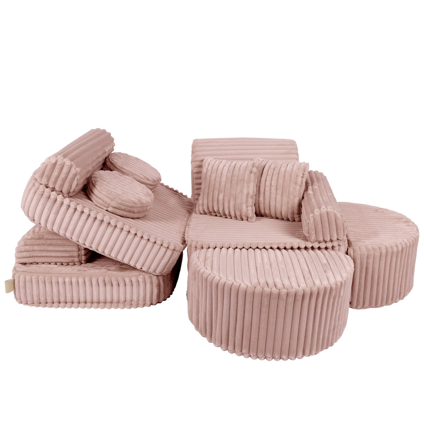 Medium Modular Sofa for Kids - Churros Pink Plus