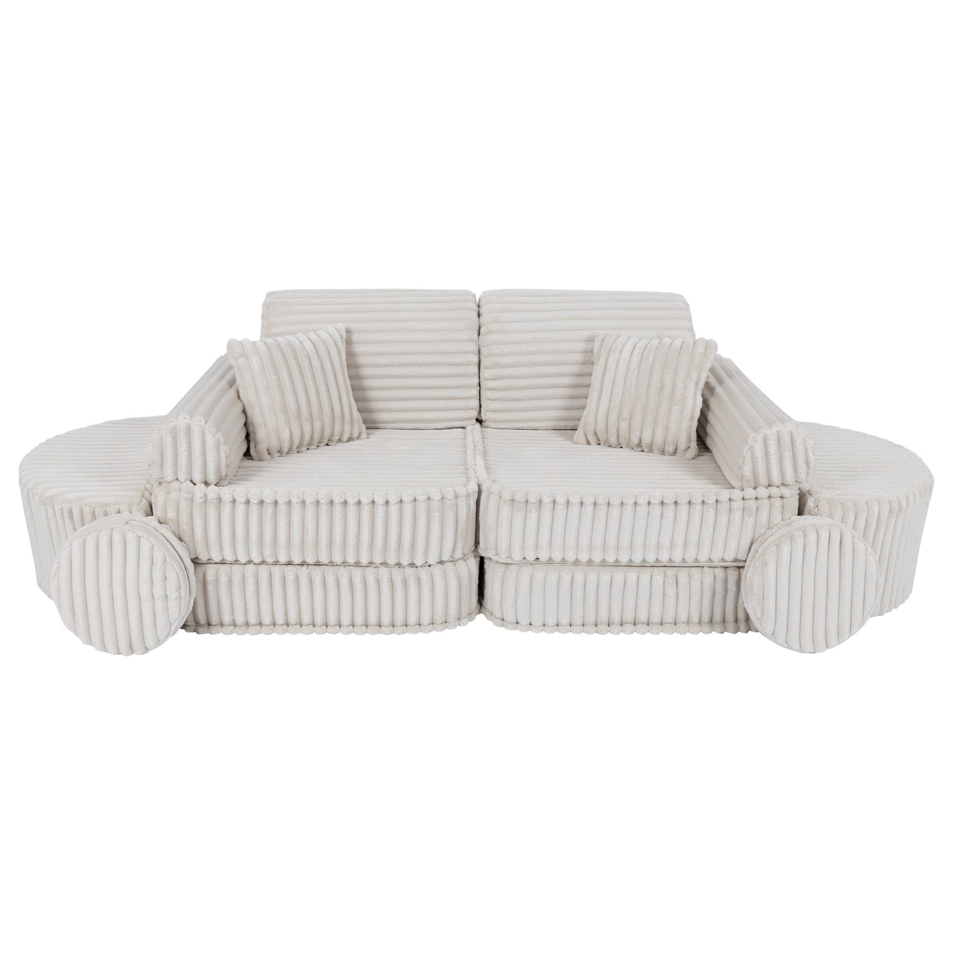 Medium Modular Sofa for Kids - Churros White Plus