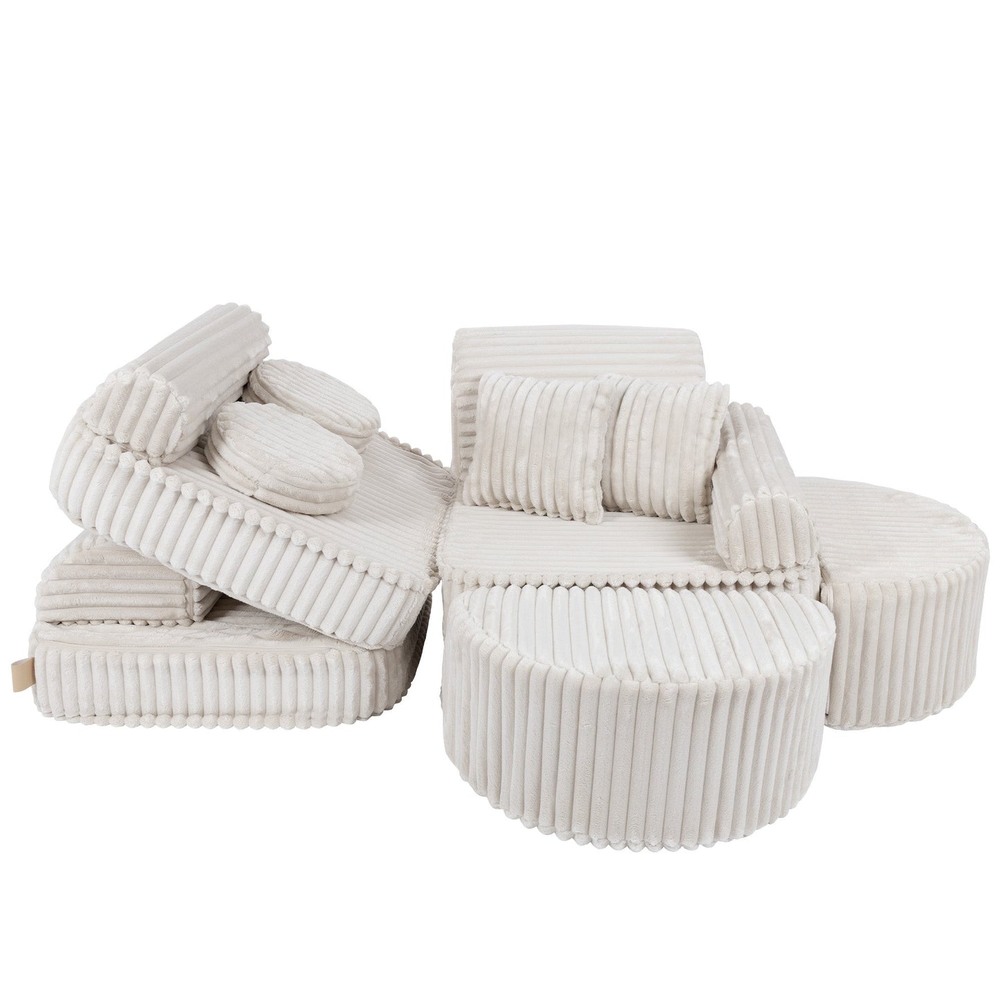 Medium Modular Sofa for Kids - Churros White Plus