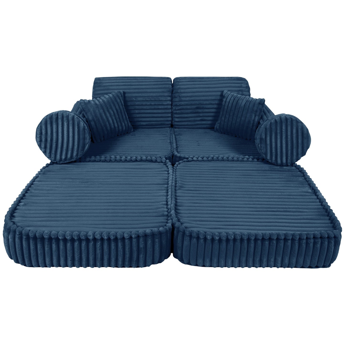 Medium Modular Sofa for Kids - Churros Blue