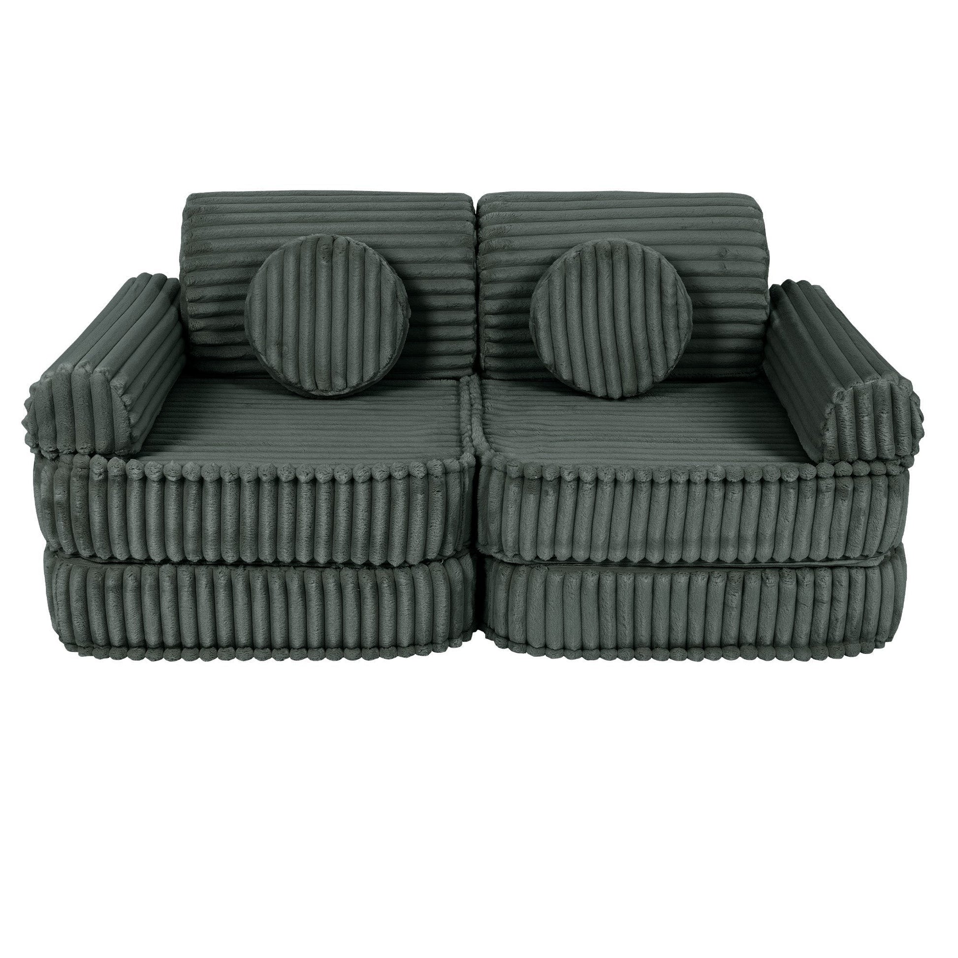 Medium Modular Sofa for Kids - Churros Forest Green