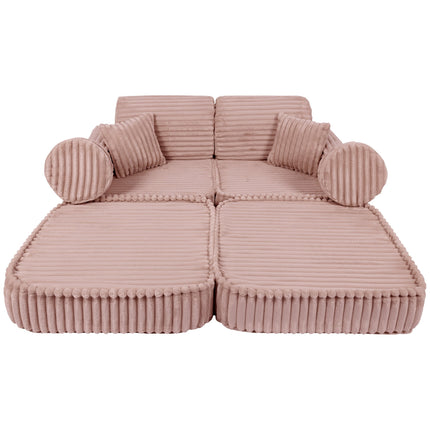 Medium Modular Sofa for Kids - Churros Pink
