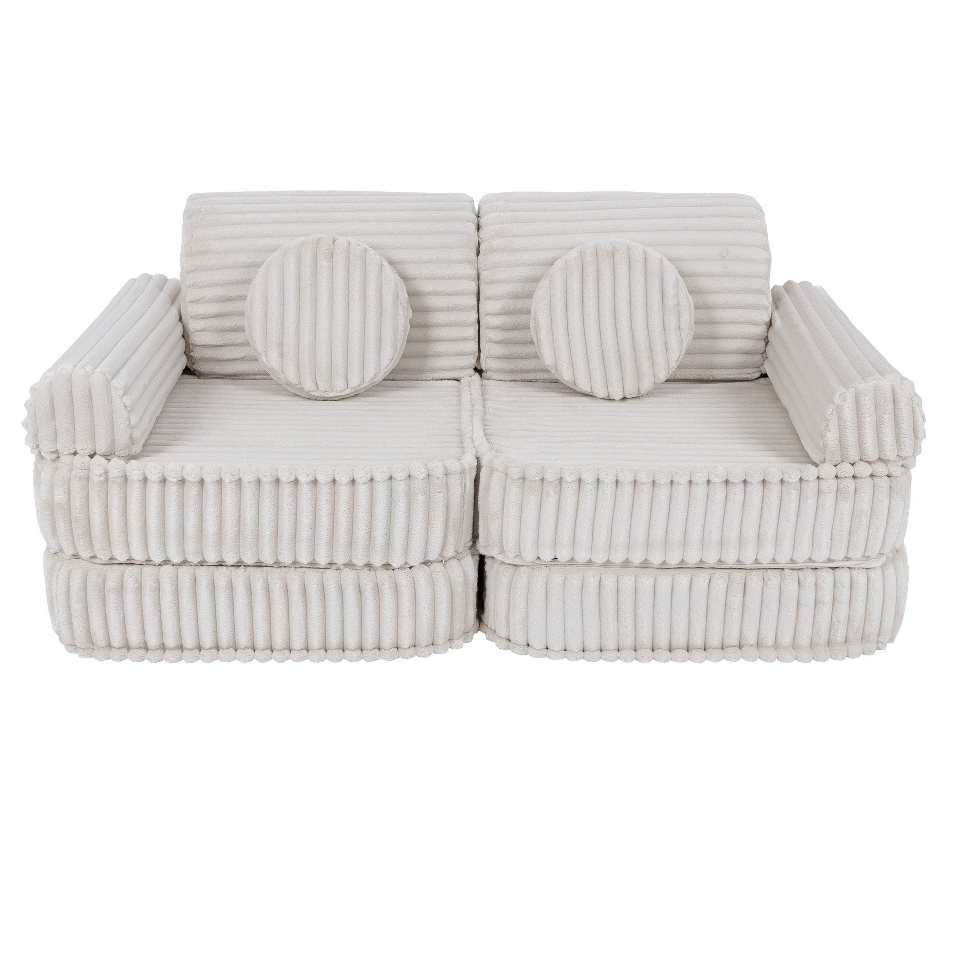 Medium Modular Sofa for Kids - Churros White