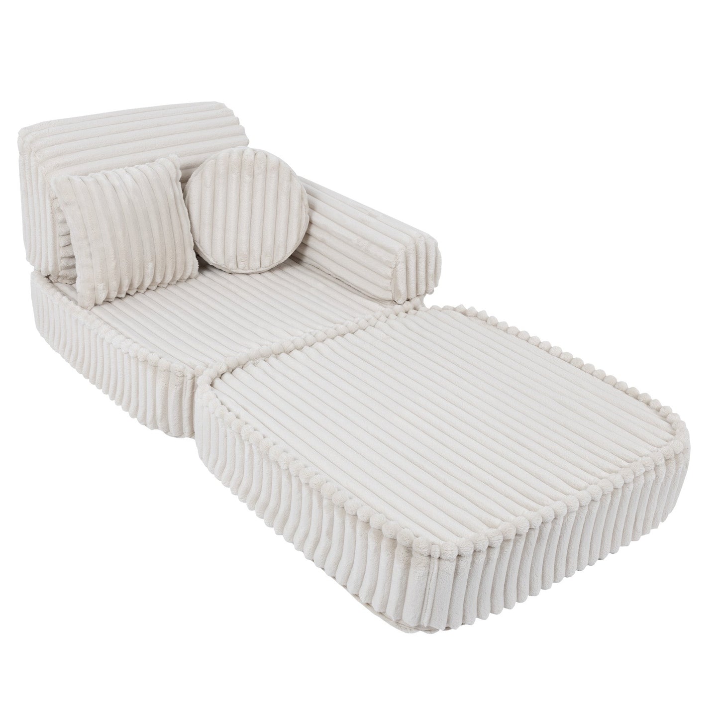 Medium Modular Sofa for Kids - Churros White