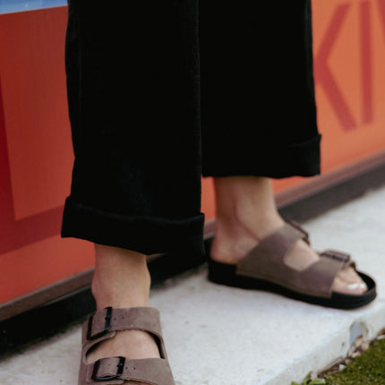 Meeliku Leather Sandals – Brown/Black 