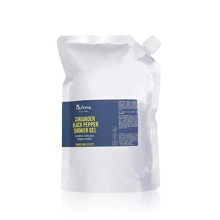 Men’s coriander and black pepper shower gel refill pack 1000ML