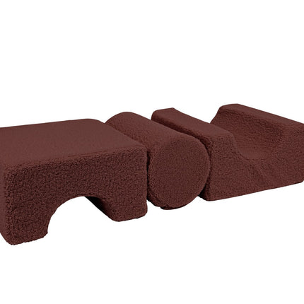 MeowBaby® Bearly Shape Set with 3 Elements - Brown