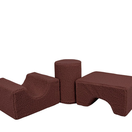MeowBaby® Bearly Shape Set with 3 Elements - Brown