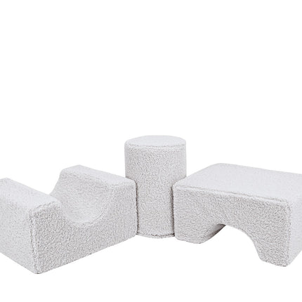 MeowBaby® Bearly Shape Set with 3 Elements - White