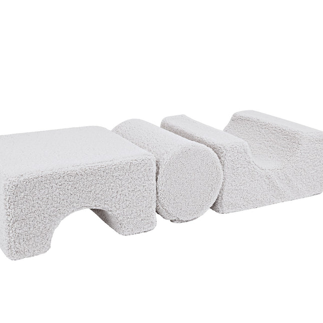 MeowBaby® Bearly Shape Set with 3 Elements - White