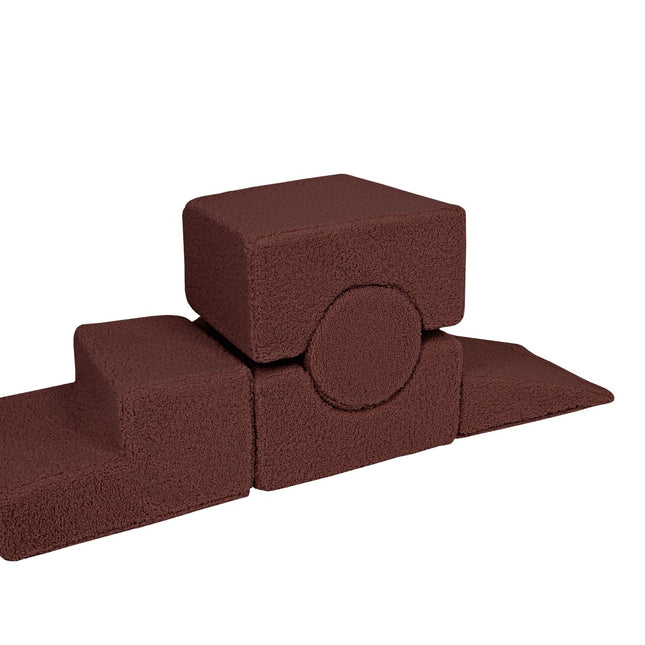 MeowBaby® Bearly Shape Set with 5 Elements - Brown
