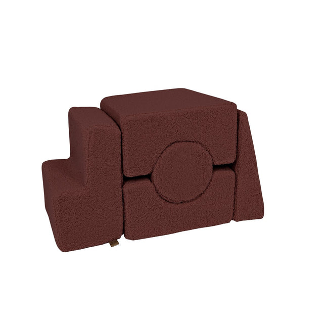 MeowBaby® Bearly Shape Set with 5 Elements - Brown
