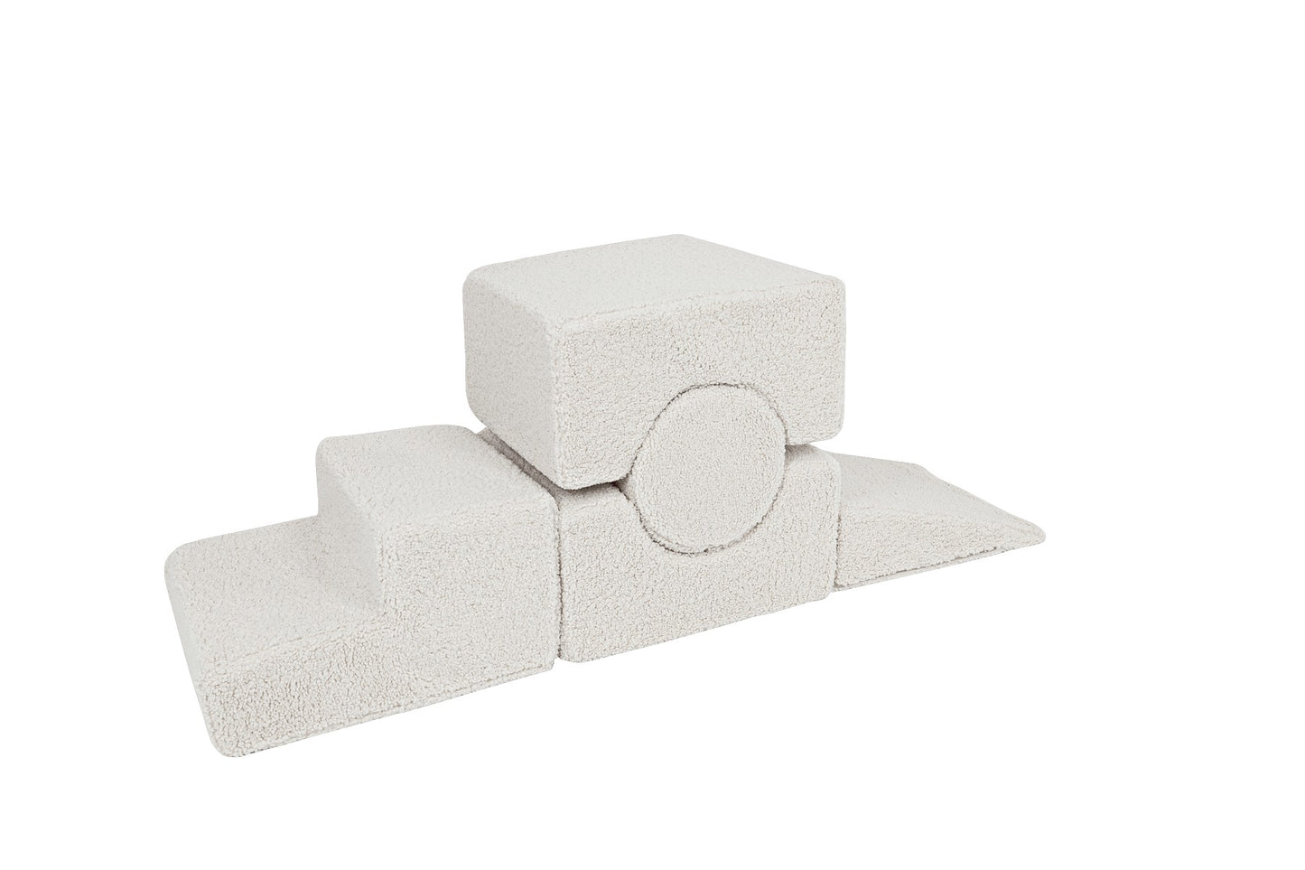 MeowBaby® Bearly Shape Set with 5 Elements - Ecru