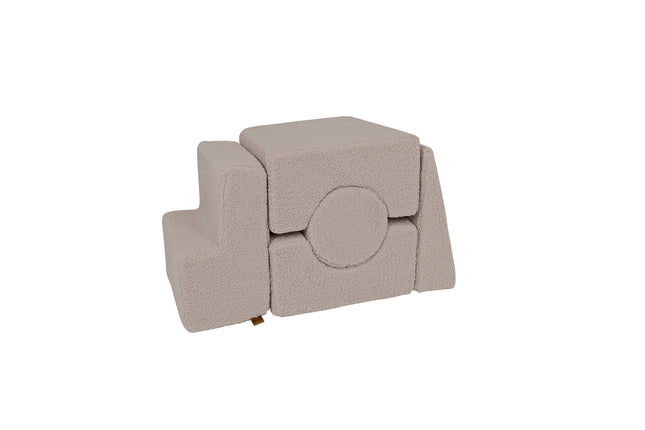 MeowBaby® Bearly Shape Set with 5 Elements - Gray