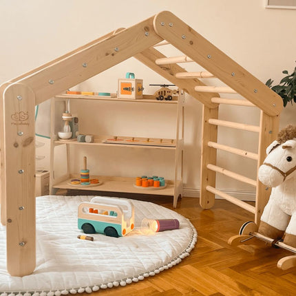 Ladder Pikler Triangle House Large Natural Wood