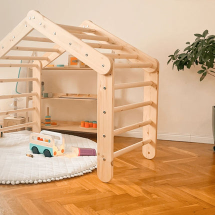 Ladder Pikler Triangle House Large Natural Wood