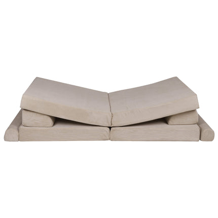 MeowBaby® Large Slimcord Premium Sofa - Taupe